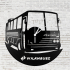 Volánbusz bakelit falióra