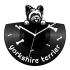 Yorkshire terrier bakelit óra