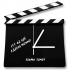 Filmes csapó tábla falióra