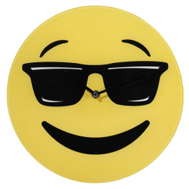 Smiley üveg falióra - szemcsis