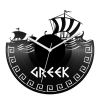 Görög gályák bakelit óra